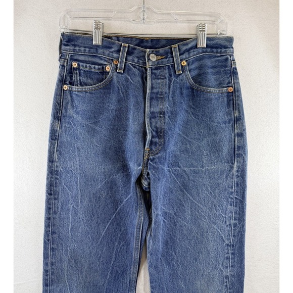 Vintage Levi's 501XX Button Fly Straight Leg Denim Jeans Size Actual 29x29.5